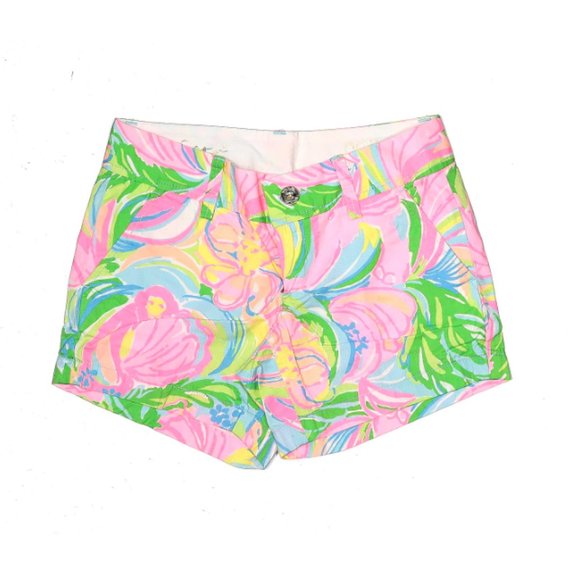 NWOT Lilly Pulitzer Calahan Neon Floral Shorts - Picture 1 of 4